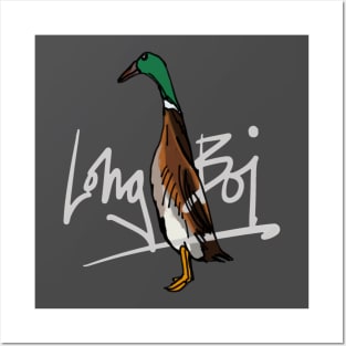 Long Boi Mallard Duck Posters and Art